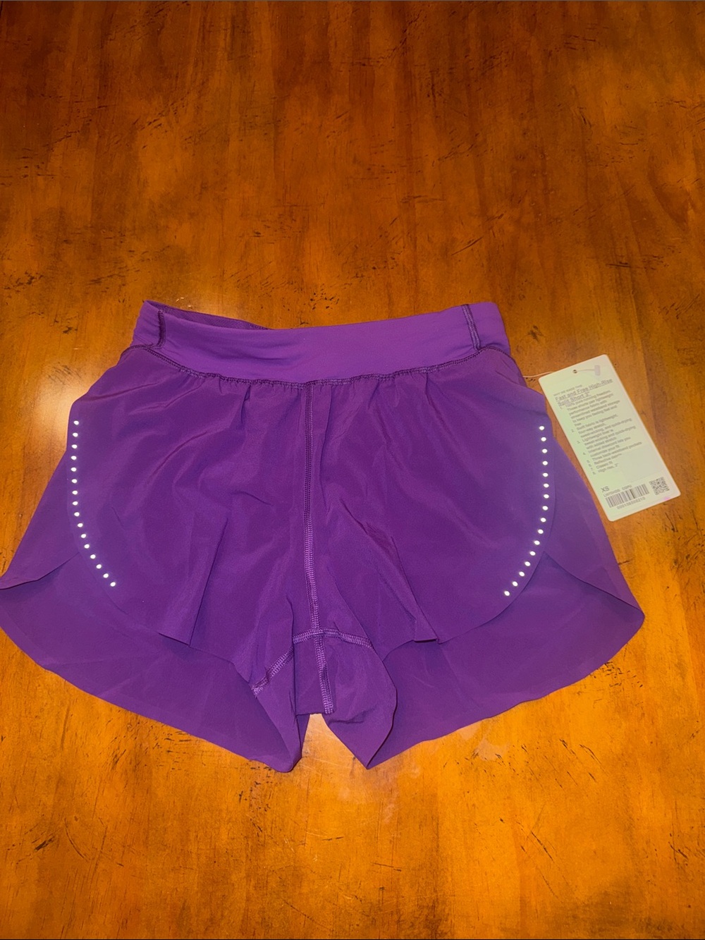 Fast and Free High-Rose Split Short 3” college purple XS
